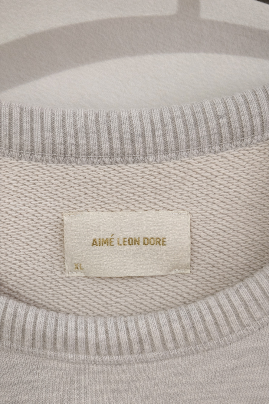 Aimé Leon Dore Grey Crewneck Sweatshirt - Picture 3 of 3